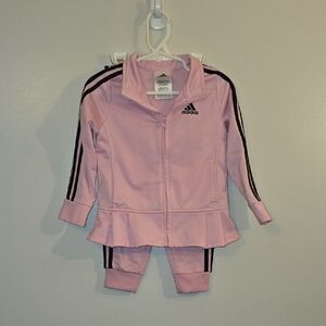Adidas Kids Pink Set with Black Accents LOT R1
